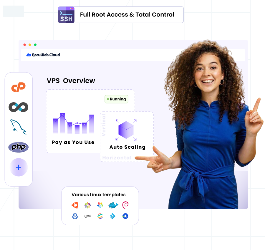AccuWeb Cloud VPS Dashboard